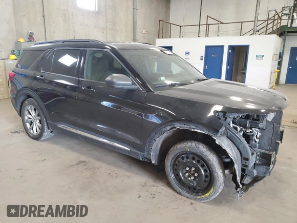 2020 Ford Explorer XLT with VIN 1FMSK8DH7LGC26593, listed as a Copart auction lot 49618145 with 191,010 mi miles and Salvage Title. Bid and sale history available at DreamBid. Image 4.
