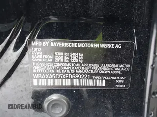 2014 BMW 5 Series 535d z VIN WBAXA5C5XED689221, wystawiony jako IAAI lot #41782273 z przebiegiem 116 510 mil mil oraz . Historia ofert i sprzedaży dostępna na DreamBid. Obrazek 9.