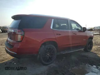2022 Chevrolet Tahoe LT with VIN 1GNSCNKD0NR105015, listed as a Copart auction lot 46949255 with 28,434 mi miles and Salvage title. Bid and sale history available at DreamBid. Image 3.