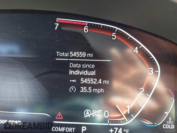 2020 BMW 5 Series 530i with VIN WBAJR3C06LCE63836, listed as a IAAI auction lot 41845186 with 54,559 mi miles and . Bid and sale history available at DreamBid. Image 16.