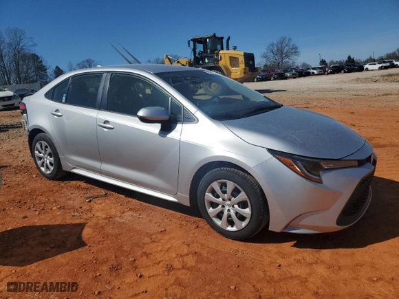 2021 Toyota Corolla LE with VIN JTDEPMAE2MJ153868, listed as a Copart auction lot 49850075 with 36,700 mi miles and Salvage Title. Bid and sale history available at carsss.com. Image 4.