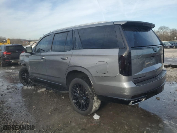 2021 Cadillac Escalade Premium Luxury with VIN 1GYS4BKL8MR197141, listed as a Copart auction lot 41915145 with 104,603 mi miles and Salvage Title. Bid and sale history available at carsss.com. Image 2.