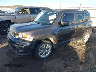 2019 Jeep Renegade Latitude with VIN ZACNJABB0KPJ93901, listed as a IAAI auction lot 40912828 with 177,466 mi miles and . Bid and sale history available at DreamBid. Image 2.