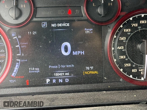 2016 Ram 1500 Rebel z VIN 1C6RR7YT2GS171455, wystawiony jako Copart lot #54708635 z przebiegiem 150 421 mil mil oraz Tytuł czysty. Historia ofert i sprzedaży dostępna na DreamBid. Obrazek 8.