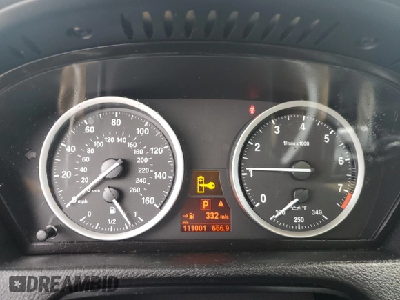 2014 BMW X6 xDrive35i with VIN 5UXFG2C57E0C44228, listed as a Copart auction lot 46574765 with 111,001 mi miles and Salvage Title. Bid and sale history available at carsss.com. Image 9.