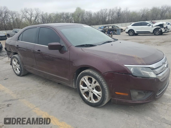 2012 Ford Fusion SE with VIN 3FAHP0HA8CR428081, listed as a Copart auction lot 50554885 with 208,520 mi miles and Salvage Title. Bid and sale history available at carsss.com. Image 4.