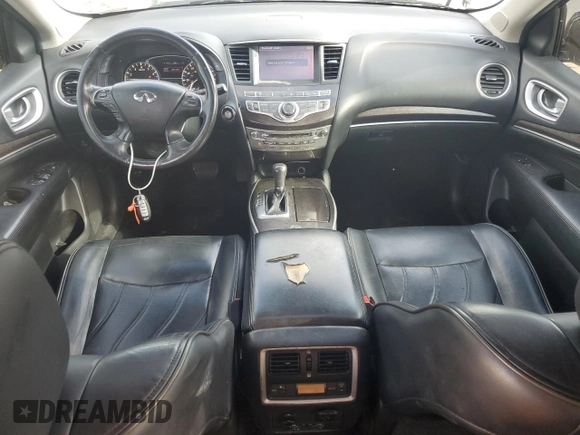 2014 Infiniti QX60 with VIN 5N1AL0MM0EC548168, listed as a Copart auction lot 59849285 with 144,723 mi miles and Salvage title. Bid and sale history available at DreamBid. Image 8.