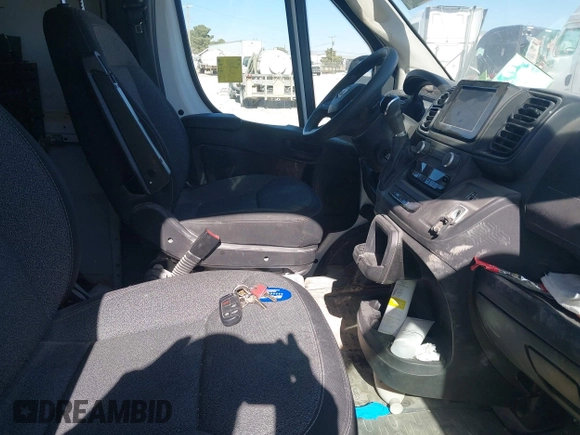 2023 Ram ProMaster Cargo with VIN 3C6LRVVG4PE584448, listed as a IAAI auction lot 41582170 with 87,666 mi miles and . Bid and sale history available at DreamBid. Image 2.