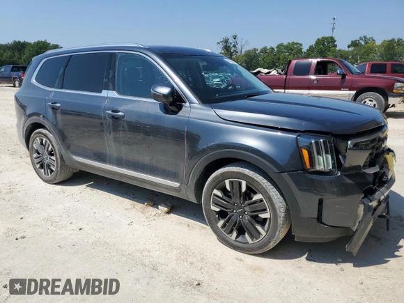 2023 Kia Telluride SX Prestige with VIN 5XYP5DGC5PG378049, listed as a Copart auction lot 68435954 with 16,573 mi miles and Salvage title. Bid and sale history available at DreamBid. Image 4.