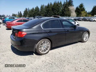2013 BMW 3 Series 328i with VIN WBA3C1G55DNR45687, listed as a Copart auction lot 53390025 with 129,165 mi miles and Salvage Title. Bid and sale history available at carsss.com. Image 3.