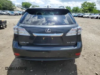 2010 Lexus RX 350 with VIN 2T2BK1BA0AC021772, listed as a Copart auction lot 61842575 with 183,710 mi miles and Salvage title. Bid and sale history available at DreamBid. Image 6.