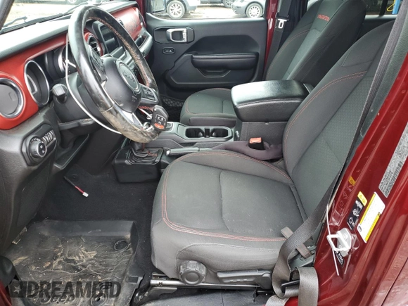 2021 Jeep Gladiator Rubicon with VIN 1C6JJTBG6ML518543, listed as a Copart auction lot 59877365 with 30,537 mi miles and Salvage title. Bid and sale history available at DreamBid. Image 7.