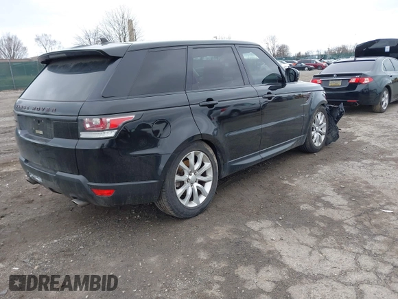 2015 Land Rover Range Rover Sport HSE with VIN SALWR2VF6FA621599, listed as a IAAI auction lot 41804273 with 9,976 mi miles. Bid and sale history available at carsss.com. Image 4.