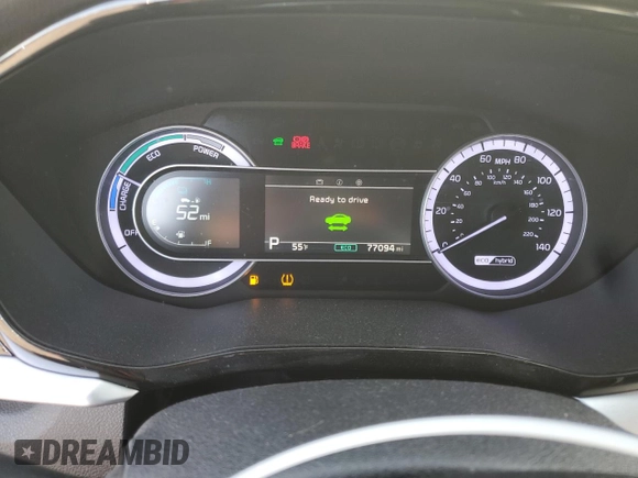 2020 Kia Niro LX with VIN KNDCB3LCXL5423481, listed as a Copart auction lot 45667435 with 77,094 mi miles and Salvage Title. Bid and sale history available at carsss.com. Image 9.