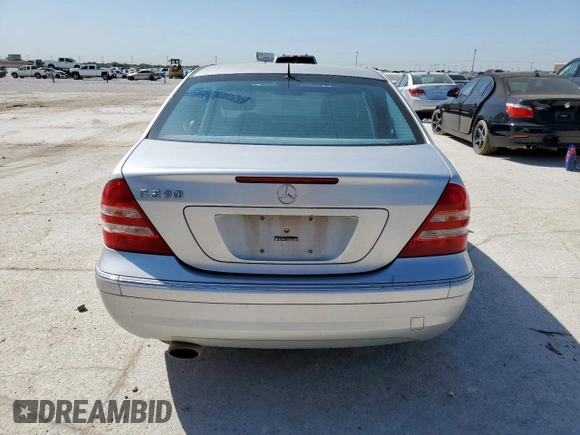 2006 Mercedes-Benz C 230 Sport with VIN WDBRF52H16F770041, listed as a Copart auction lot 52874915 with 157,013 mi miles and Clean Title. Bid and sale history available at carsss.com. Image 6.