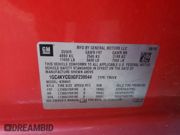2016 Chevrolet Silverado 3500HD Work Truck with VIN 1GC4KYCG9GF238844, listed as a Copart auction lot 78676594 with 152,516 mi miles and Salvage Title. Bid and sale history available at carsss.com. Image 12.