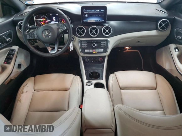 2018 Mercedes-Benz CLA 250 with VIN WDDSJ4GB4JN657124, listed as a Copart auction lot 58735945 with 131,036 mi miles and Salvage title. Bid and sale history available at DreamBid. Image 8.