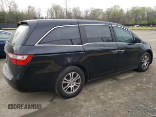 2012 Honda Odyssey EX-L with VIN 5FNRL5H67CB025164, listed as a Copart auction lot 51873715 with 110,260 mi miles and Salvage Title. Bid and sale history available at carsss.com. Image 3.