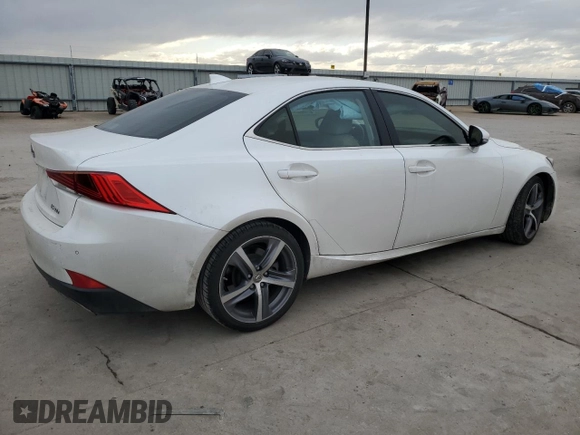 2018 Lexus IS with VIN JTHBA1D27J5066202, listed as a Copart auction lot 48615465 with 59,525 mi miles and Salvage Title. Bid and sale history available at carsss.com. Image 3.