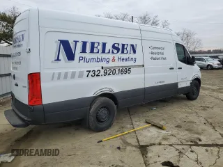 2023 Mercedes-Benz Sprinter Cargo with VIN W1Y4NCHY6PT123577, listed as a Copart auction lot 87227874 with Not Provided miles and Salvage Title. Bid and sale history available at carsss.com. Image 3.