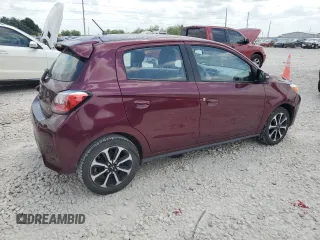 2023 Mitsubishi Mirage Black Edition with VIN ML32AWHJ7PH007192, listed as a Copart auction lot 54978395 with 25,065 mi miles and Clean title. Bid and sale history available at DreamBid. Image 3.