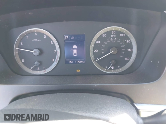2016 Hyundai Sonata Sport with VIN 5NPE34AF2GH414630, listed as a IAAI auction lot 41653099 with 117,258 mi miles and . Bid and sale history available at DreamBid. Image 7.