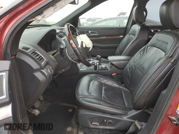 2018 Ford Explorer Platinum with VIN 1FM5K8HT1JGC57041, listed as a Copart auction lot 45741235 with 98,236 mi miles and Salvage Title. Bid and sale history available at carsss.com. Image 7.
