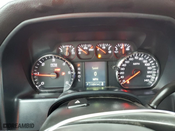 2018 Chevrolet Silverado 1500 Custom with VIN 3GCUKPEC7JG208655, listed as a Copart auction lot 80136394 with 119,941 mi miles and Salvage Title. Bid and sale history available at carsss.com. Image 9.