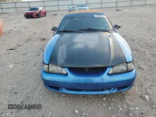 1996 Ford Mustang GT with VIN 1FALP45X2TF178232, listed as a Copart auction lot 76529834 with 144,505 mi miles and Salvage Title. Bid and sale history available at carsss.com. Image 5.