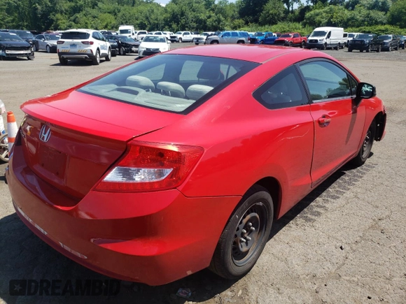 2013 Honda Civic Cpe LX with VIN 2HGFG3B56DH531996, listed as a Copart auction lot 62482524 with 98,955 mi miles and Salvage Title. Bid and sale history available at carsss.com. Image 3.
