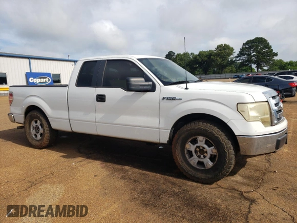2009 Ford F-150 STX with VIN 1FTRX12829KB97914, listed as a Copart auction lot 56244425 with 264,622 mi miles and Salvage title. Bid and sale history available at DreamBid. Image 4.