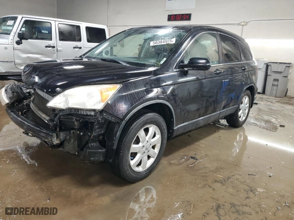 2008 Honda CR-V EX-L with VIN JHLRE48788C053298, listed as a Copart auction lot 50384955 with 208,594 mi miles and Salvage Title. Bid and sale history available at carsss.com. Image 1.