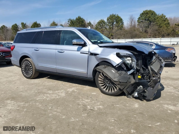 2020 Lincoln Navigator L Black Label with VIN 5LMJJ3TT4LEL22892, listed as a Copart auction lot 46252675 with 77,952 mi miles and Salvage Title. Bid and sale history available at carsss.com. Image 4.
