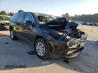 2021 Chevrolet Traverse LS with VIN 1GNERFKW9MJ249887, listed as a Copart auction lot 59522582 with Not provided miles and Salvage title. Bid and sale history available at DreamBid. Image 1.