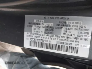 2016 Mazda CX-9 Grand Touring with VIN JM3TCBDY3G0117802, listed as a IAAI auction lot 42150821 with 157,760 mi miles and . Bid and sale history available at DreamBid. Image 9.