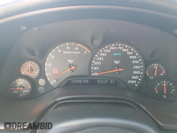 1998 Chevrolet Corvette with VIN 1G1YY22G5W5106479, listed as a Copart auction lot 70230154 with 52,237 mi miles and Salvage Title. Bid and sale history available at carsss.com. Image 9.
