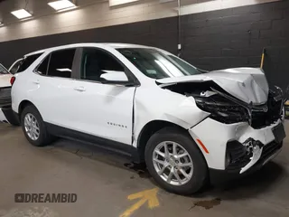 2024 Chevrolet Equinox LT with VIN 3GNAXUEG3RL261367, listed as a IAAI auction lot 42118262 with 16,535 mi miles and . Bid and sale history available at DreamBid. Image 1.