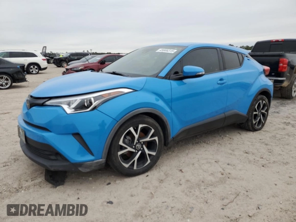 2019 Toyota C-HR XLE with VIN JTNKHMBX6K1054558, listed as a Copart auction lot 45666315 with 111,290 mi miles and Salvage Title. Bid and sale history available at DreamBid. Image 1.