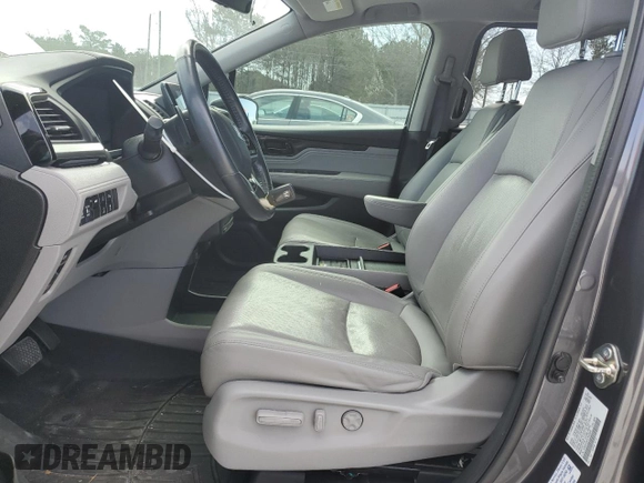 2020 Honda Odyssey Elite with VIN 5FNRL6H91LB023846, listed as a Copart auction lot 48240135 with 92,400 mi miles and Salvage title. Bid and sale history available at DreamBid. Image 7.