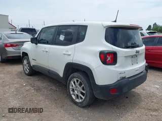2023 Jeep Renegade Upland with VIN ZACNJDB14PPP59980, listed as a IAAI auction lot 42472231 with 33,636 mi miles and . Bid and sale history available at DreamBid. Image 3.