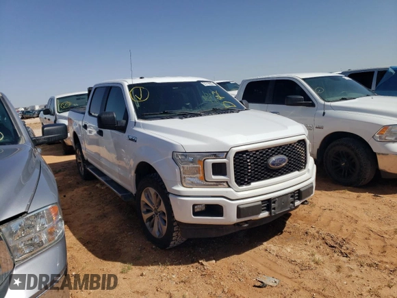 2018 Ford F-150 XL with VIN 1FTEW1E53JKF74547, listed as a Copart auction lot 51710635 with 202,356 mi miles and Clean Title. Bid and sale history available at DreamBid. Image 4.