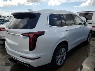 2024 Cadillac XT6 FWD Premium Luxury with VIN 1GYKPCRS6RZ735398, listed as a Copart auction lot 73658144 with 0 mi miles and Salvage Title. Bid and sale history available at carsss.com. Image 3.