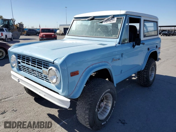 1976 Ford Bronco with VIN U15GLB56086, listed as a Copart auction lot 74910244 with Not provided miles and Clean title. Bid and sale history available at DreamBid. Image 2.