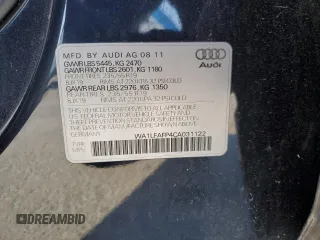 2012 Audi Q5 2.0T Premium Plus with VIN WA1LFAFP4CA031122, listed as a Copart auction lot 53719215 with 191,564 mi miles and Clean Title. Bid and sale history available at carsss.com. Image 14.