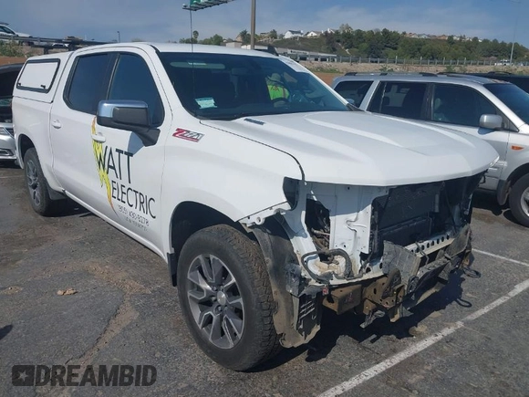 2021 Chevrolet Silverado 1500 LT with VIN 3GCUYDET6MG348181, listed as a IAAI auction lot 41882717 with 29,922 mi miles. Bid and sale history available at carsss.com. Image 1.