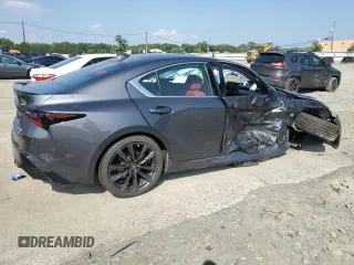 2021 Lexus IS 350 F Sport with VIN JTHGZ1E25M5022412, listed as a Copart auction lot 63022165 with Not provided miles and Salvage title. Bid and sale history available at DreamBid. Image 3.