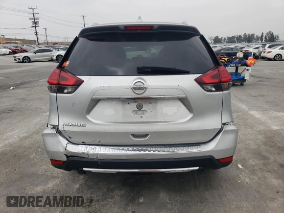 2017 Nissan Rogue SV with VIN 5N1AT2MN0HC751196, listed as a Copart auction lot 53169775 with 200,029 mi miles and Salvage Title. Bid and sale history available at carsss.com. Image 6.