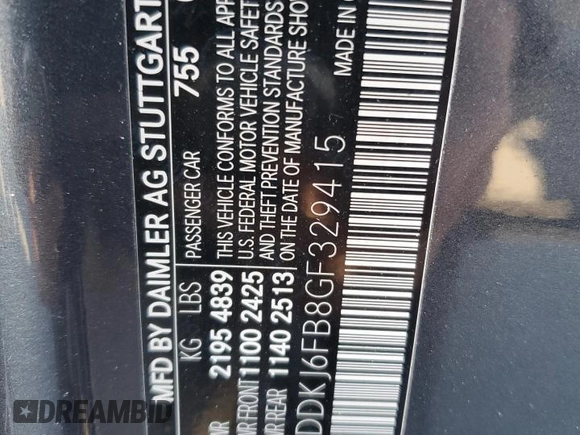 2016 Mercedes-Benz E-Class E 400 with VIN WDDKJ6FB8GF329415, listed as a Copart auction lot 88172405 with 69,700 mi miles and Salvage Title. Bid and sale history available at carsss.com. Image 14.