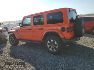 2023 Jeep Wrangler Sahara with VIN 1C4HJXEN4PW620113, listed as a Copart auction lot 50839455 with 34,777 mi miles and Salvage Title. Bid and sale history available at carsss.com. Image 2.