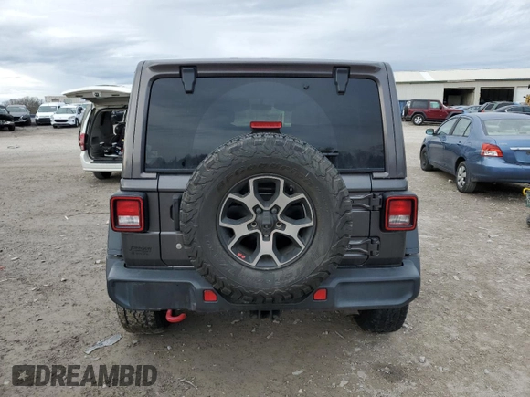 2019 Jeep Wrangler Unlimited Rubicon с VIN 1C4HJXFN0KW545613, выставлен на аукционе Copart как лот 42807785 с пробегом 64 510 миль миль и Списание • Salvage title. История ставок и продаж доступна на DreamBid. Изображение 6.